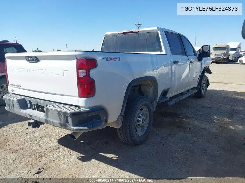 2020 Chevrolet Silverado 2500Hd 4Wd Standard Bed Wt VIN: 1GC1YLE75LF324373 Lot: 40500214