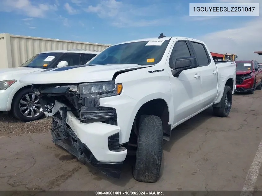 1GCUYEED3LZ251047 2020 Chevrolet Silverado 1500 4Wd Short Bed Rst