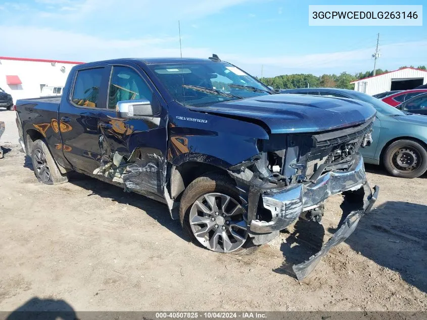 2020 Chevrolet Silverado 1500 2Wd Short Bed Lt VIN: 3GCPWCED0LG263146 Lot: 40507825