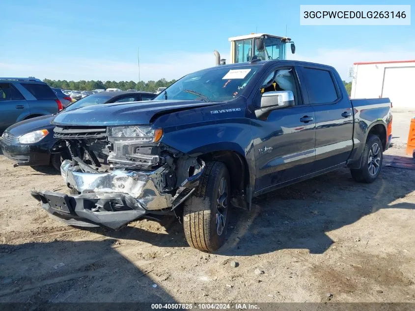 2020 Chevrolet Silverado 1500 2Wd Short Bed Lt VIN: 3GCPWCED0LG263146 Lot: 40507825