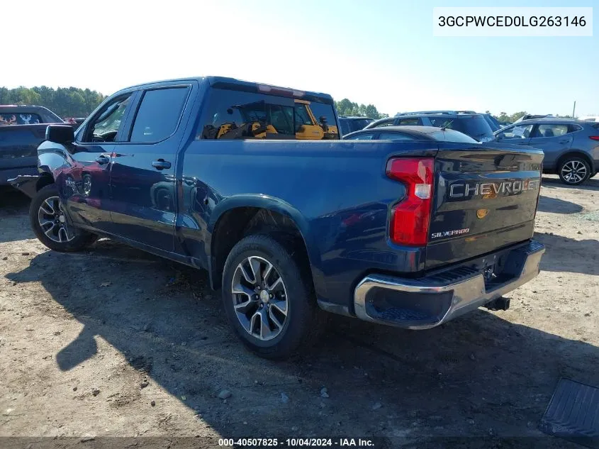 2020 Chevrolet Silverado 1500 2Wd Short Bed Lt VIN: 3GCPWCED0LG263146 Lot: 40507825