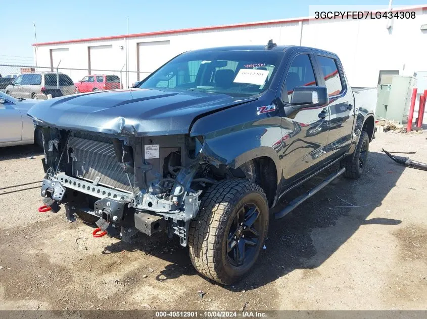 2020 Chevrolet Silverado 1500 4Wd Short Bed Lt Trail Boss VIN: 3GCPYFED7LG434308 Lot: 40512901