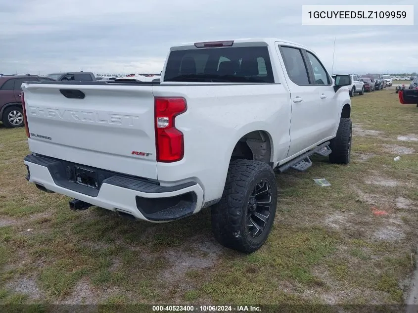 2020 Chevrolet Silverado K1500 Rst VIN: 1GCUYEED5LZ109959 Lot: 40523400