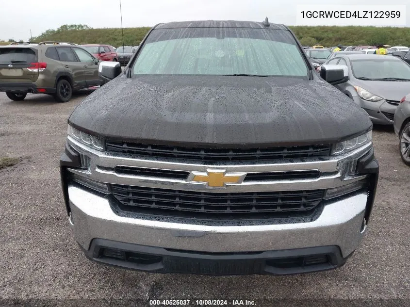 2020 Chevrolet Silverado 1500 C1500 Lt VIN: 1GCRWCED4LZ122959 Lot: 40525037