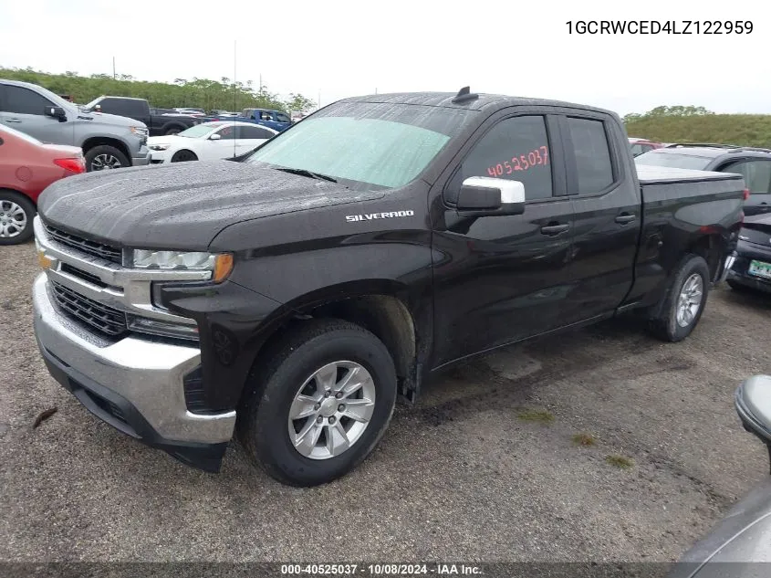 2020 Chevrolet Silverado 1500 C1500 Lt VIN: 1GCRWCED4LZ122959 Lot: 40525037