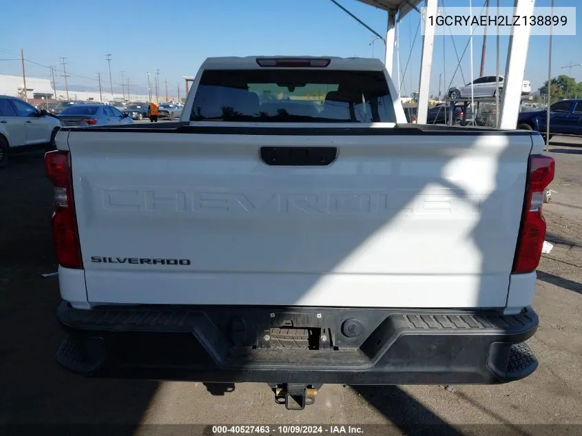 2020 Chevrolet Silverado 1500 4Wd Standard Bed Wt VIN: 1GCRYAEH2LZ138899 Lot: 40527463