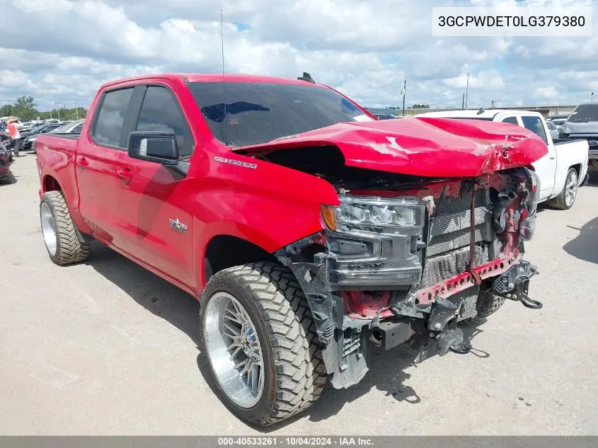 2020 Chevrolet Silverado 1500 2Wd Short Bed Rst VIN: 3GCPWDET0LG379380 Lot: 40533261