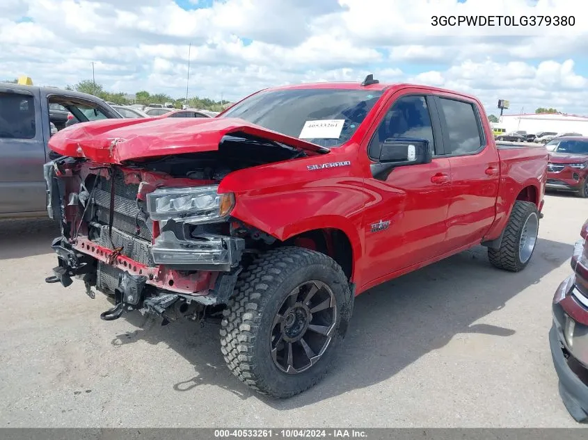 2020 Chevrolet Silverado 1500 2Wd Short Bed Rst VIN: 3GCPWDET0LG379380 Lot: 40533261