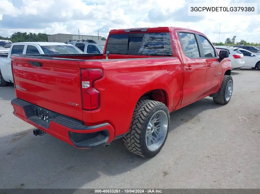 2020 Chevrolet Silverado 1500 2Wd Short Bed Rst VIN: 3GCPWDET0LG379380 Lot: 40533261