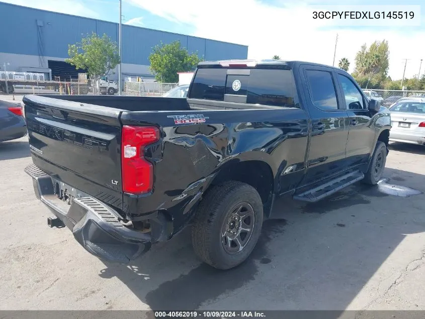 2020 Chevrolet Silverado 1500 4Wd Standard Bed Lt Trail Boss VIN: 3GCPYFEDXLG145519 Lot: 40562019