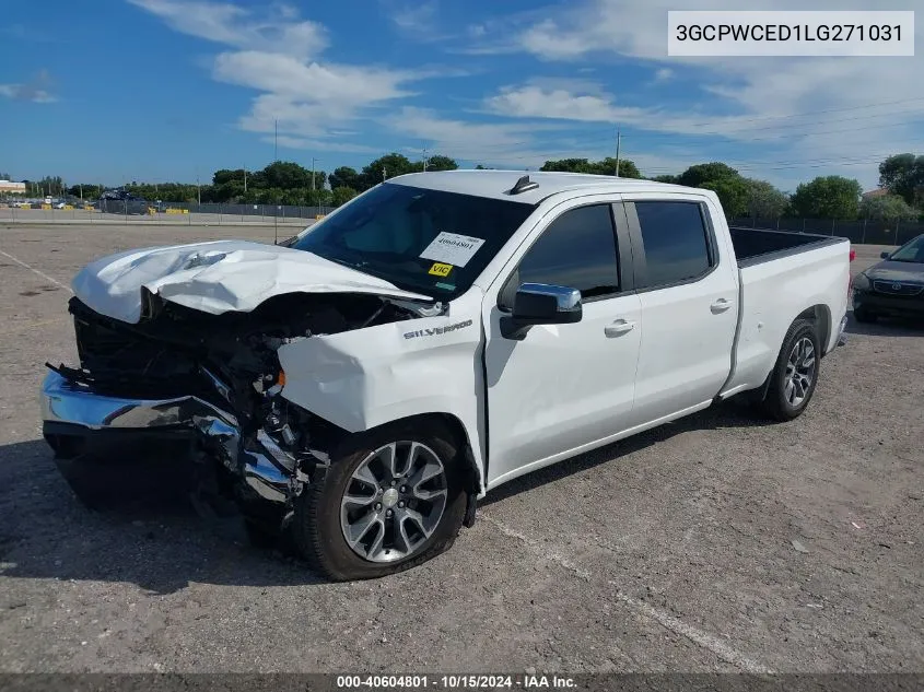 2020 Chevrolet Silverado 1500 2Wd Standard Bed Lt VIN: 3GCPWCED1LG271031 Lot: 40604801