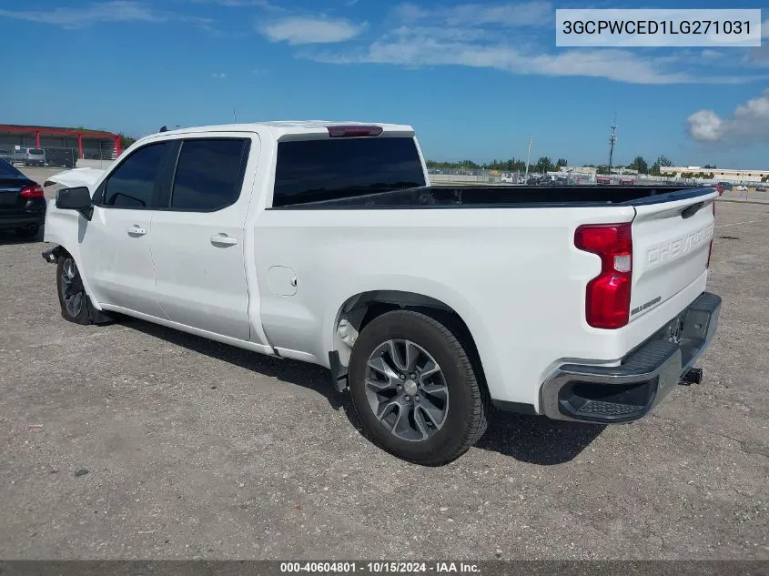 2020 Chevrolet Silverado 1500 2Wd Standard Bed Lt VIN: 3GCPWCED1LG271031 Lot: 40604801