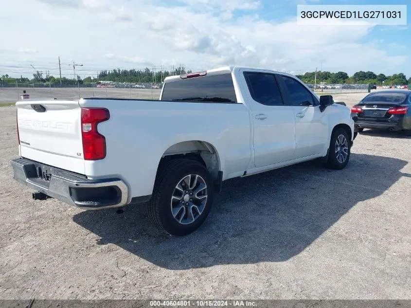 2020 Chevrolet Silverado 1500 2Wd Standard Bed Lt VIN: 3GCPWCED1LG271031 Lot: 40604801