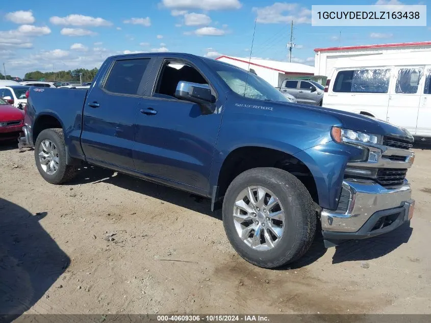 2020 Chevrolet Silverado 1500 4Wd Short Bed Lt VIN: 1GCUYDED2LZ163438 Lot: 40609306