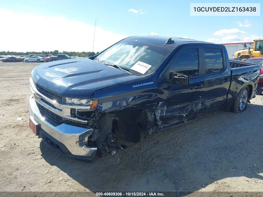 2020 Chevrolet Silverado 1500 4Wd Short Bed Lt VIN: 1GCUYDED2LZ163438 Lot: 40609306