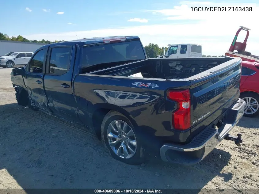 2020 Chevrolet Silverado 1500 4Wd Short Bed Lt VIN: 1GCUYDED2LZ163438 Lot: 40609306