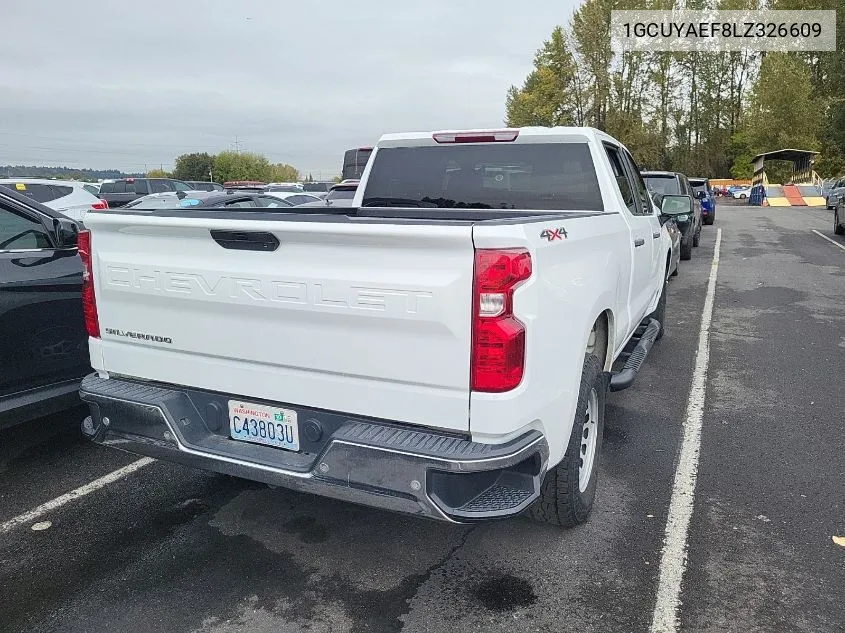 2020 Chevrolet Silverado K1500 VIN: 1GCUYAEF8LZ326609 Lot: 40626750