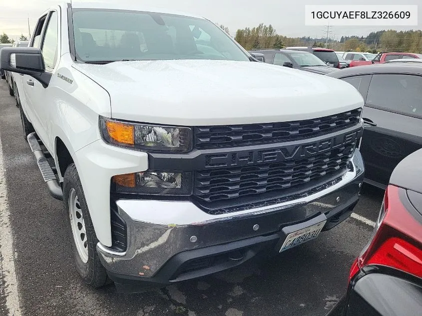 2020 Chevrolet Silverado K1500 VIN: 1GCUYAEF8LZ326609 Lot: 40626750