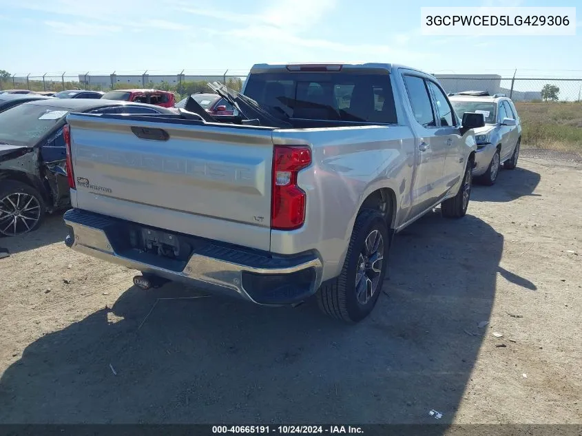 2020 Chevrolet Silverado 1500 2Wd Short Bed Lt VIN: 3GCPWCED5LG429306 Lot: 40665191