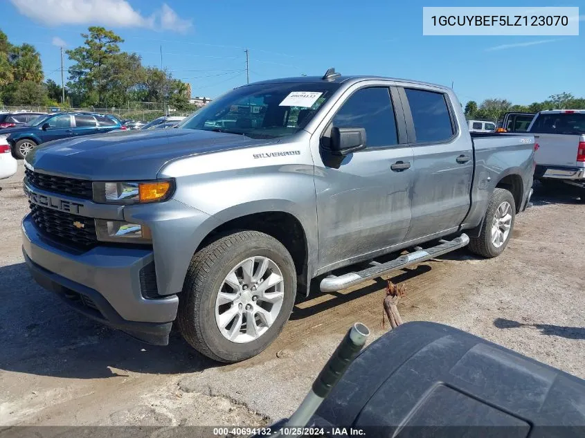 2020 Chevrolet Silverado 1500 4Wd Short Bed Custom VIN: 1GCUYBEF5LZ123070 Lot: 40694132