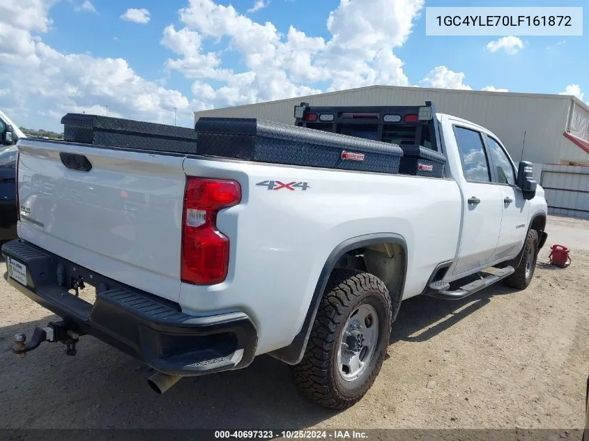 2020 Chevrolet Silverado 2500Hd 4Wd Long Bed Wt VIN: 1GC4YLE70LF161872 Lot: 40697323