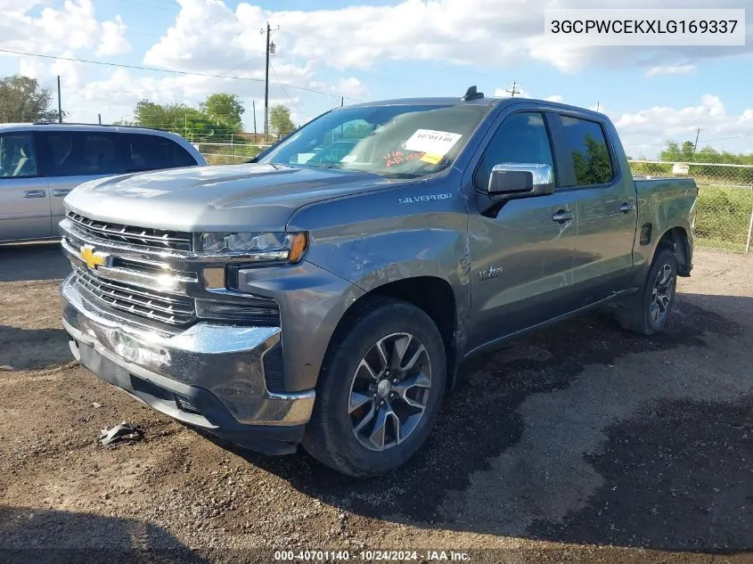 2020 Chevrolet Silverado 1500 2Wd Short Bed Lt VIN: 3GCPWCEKXLG169337 Lot: 40701140