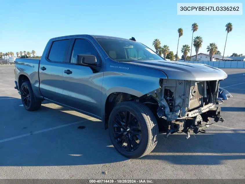 2020 Chevrolet Silverado 1500 4Wd Short Bed Custom VIN: 3GCPYBEH7LG336262 Lot: 40714439