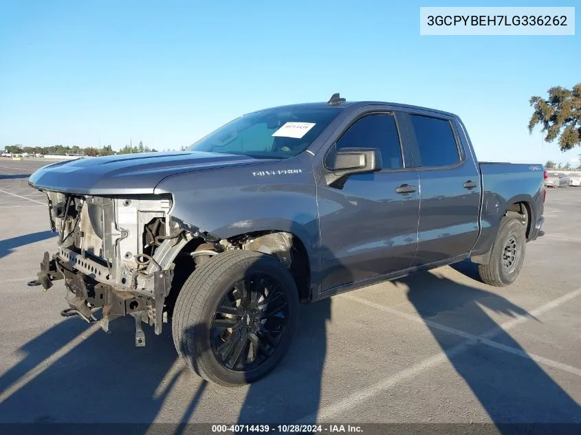 2020 Chevrolet Silverado 1500 4Wd Short Bed Custom VIN: 3GCPYBEH7LG336262 Lot: 40714439