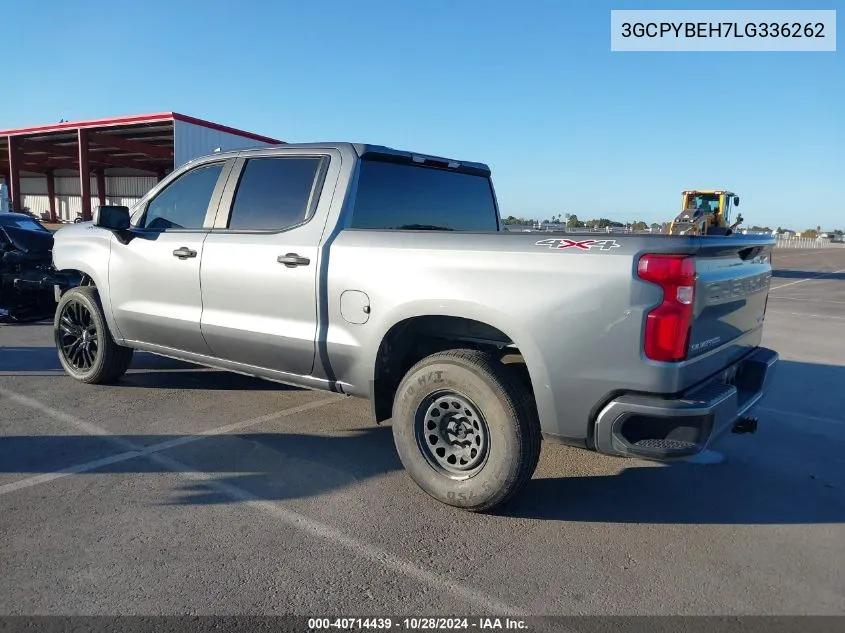 2020 Chevrolet Silverado 1500 4Wd Short Bed Custom VIN: 3GCPYBEH7LG336262 Lot: 40714439