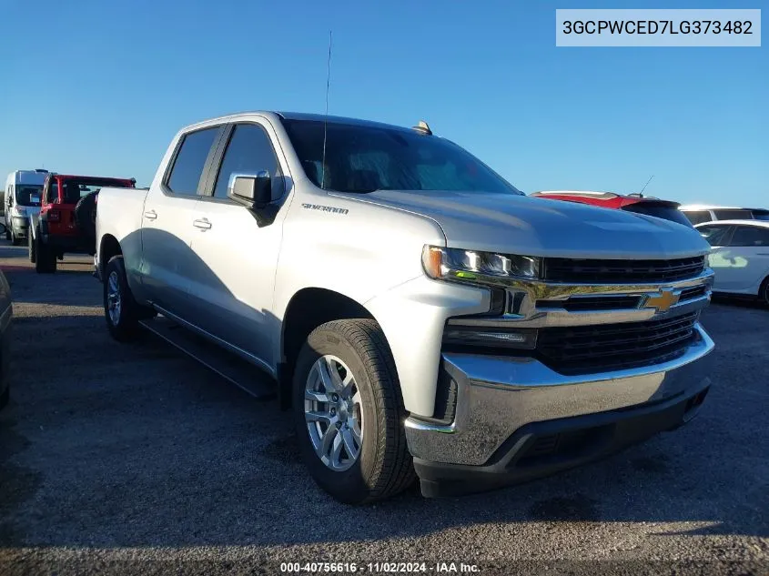 2020 Chevrolet Silverado 1500 2Wd Short Bed Lt VIN: 3GCPWCED7LG373482 Lot: 40756616