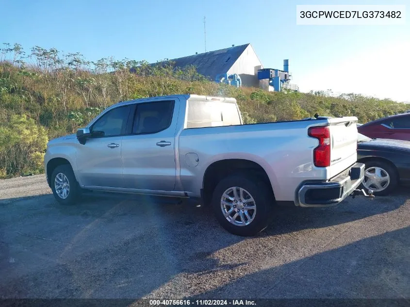 2020 Chevrolet Silverado 1500 2Wd Short Bed Lt VIN: 3GCPWCED7LG373482 Lot: 40756616