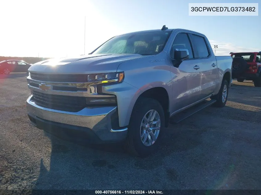 2020 Chevrolet Silverado 1500 2Wd Short Bed Lt VIN: 3GCPWCED7LG373482 Lot: 40756616