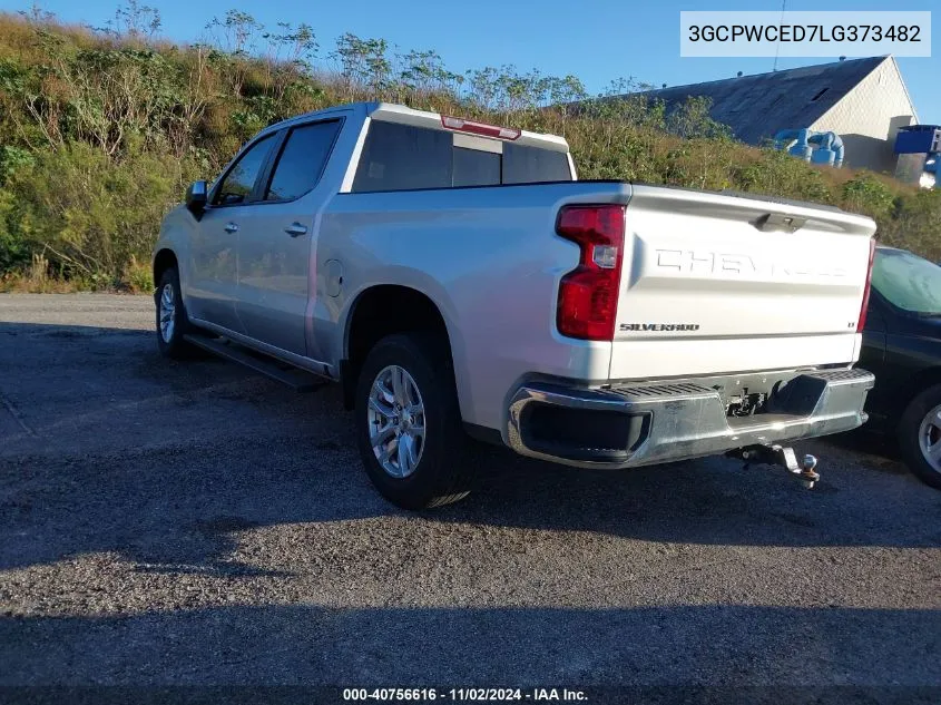 2020 Chevrolet Silverado 1500 2Wd Short Bed Lt VIN: 3GCPWCED7LG373482 Lot: 40756616