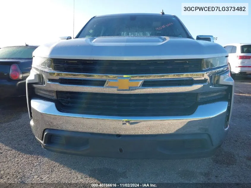 2020 Chevrolet Silverado 1500 2Wd Short Bed Lt VIN: 3GCPWCED7LG373482 Lot: 40756616