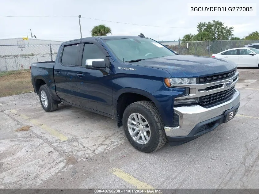 2020 Chevrolet Silverado 1500 4Wd Short Bed Lt VIN: 3GCUYDED1LG272005 Lot: 40758238