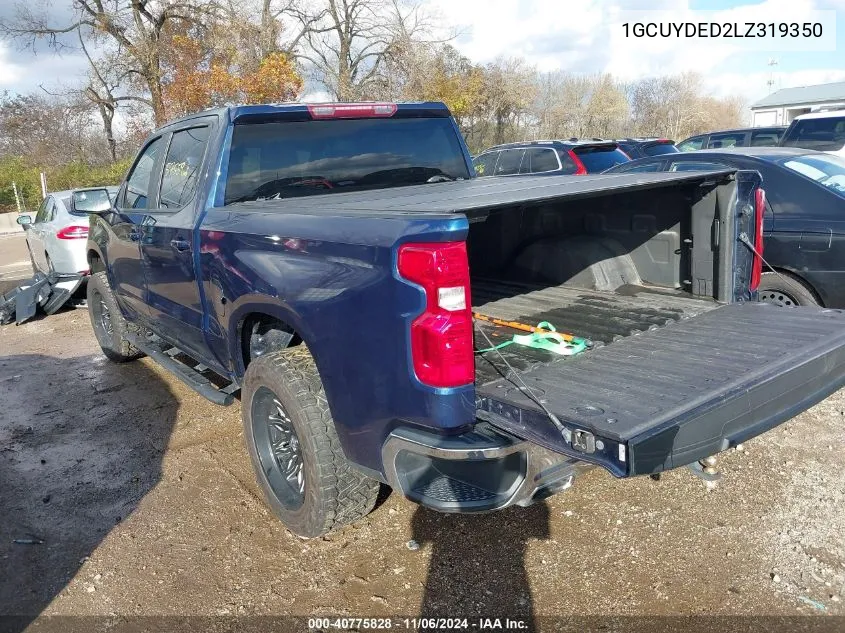 2020 Chevrolet Silverado 1500 4Wd Short Bed Lt VIN: 1GCUYDED2LZ319350 Lot: 40775828