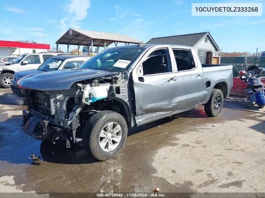 2020 Chevrolet Silverado 1500 4Wd Short Bed Lt VIN: 1GCUYDET0LZ333268 Lot: 40789940