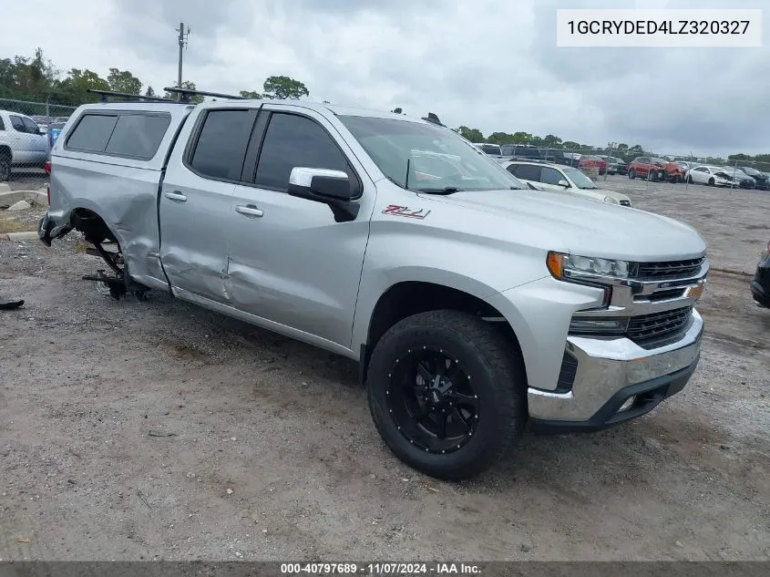 2020 Chevrolet Silverado 1500 4Wd Standard Bed Lt VIN: 1GCRYDED4LZ320327 Lot: 40797689