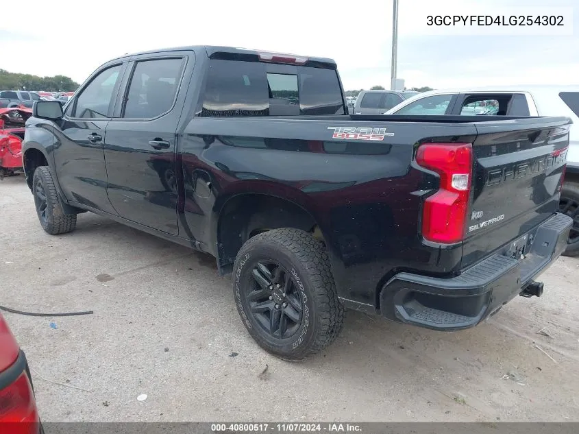 2020 Chevrolet Silverado 1500 4Wd Short Bed Lt Trail Boss VIN: 3GCPYFED4LG254302 Lot: 40800517