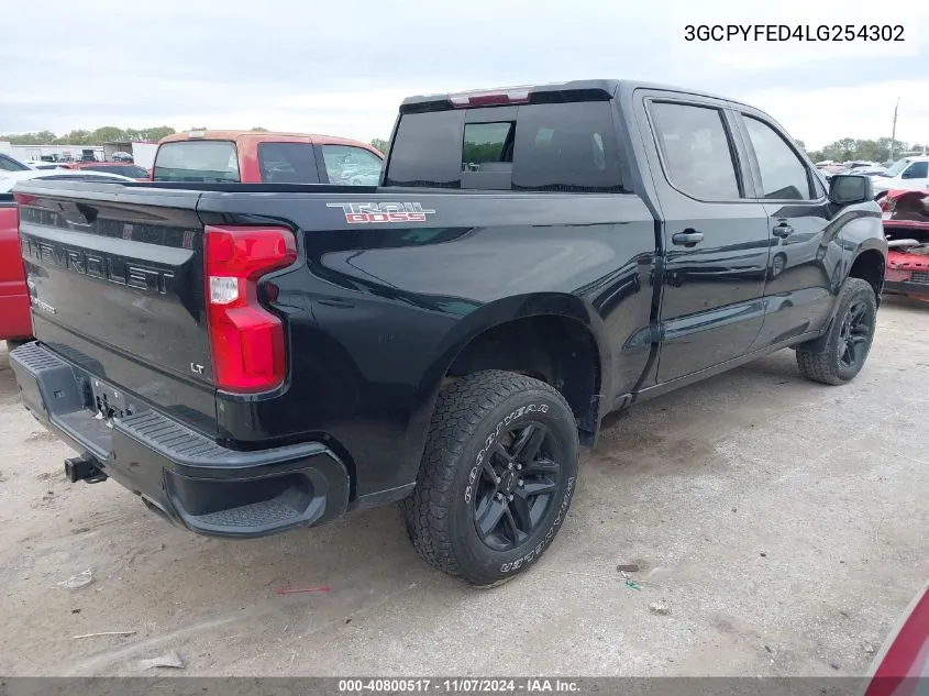 2020 Chevrolet Silverado 1500 4Wd Short Bed Lt Trail Boss VIN: 3GCPYFED4LG254302 Lot: 40800517