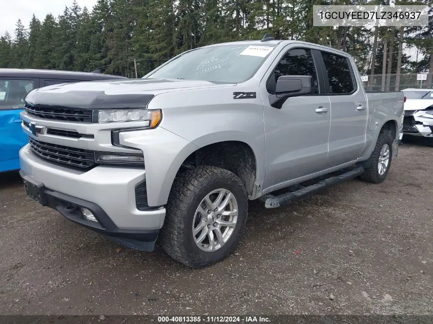 2020 Chevrolet Silverado 1500 4Wd Short Bed Rst/4Wd Standard Bed Rst VIN: 1GCUYEED7LZ346937 Lot: 40813385