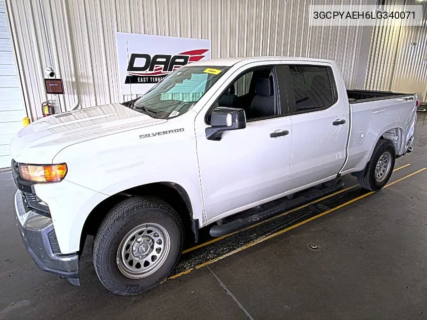 2020 Chevrolet Silverado K1500 VIN: 3GCPYAEH6LG340071 Lot: 40825111