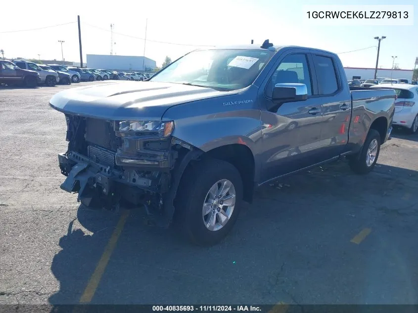 2020 Chevrolet Silverado 1500 2Wd Standard Bed Lt VIN: 1GCRWCEK6LZ279813 Lot: 40835693