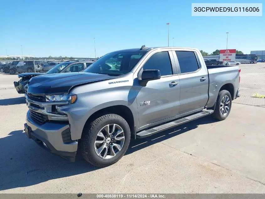 2020 Chevrolet Silverado 1500 2Wd Short Bed Rst VIN: 3GCPWDED9LG116006 Lot: 40838119