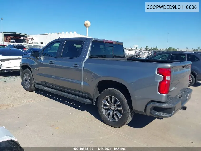 2020 Chevrolet Silverado 1500 2Wd Short Bed Rst VIN: 3GCPWDED9LG116006 Lot: 40838119