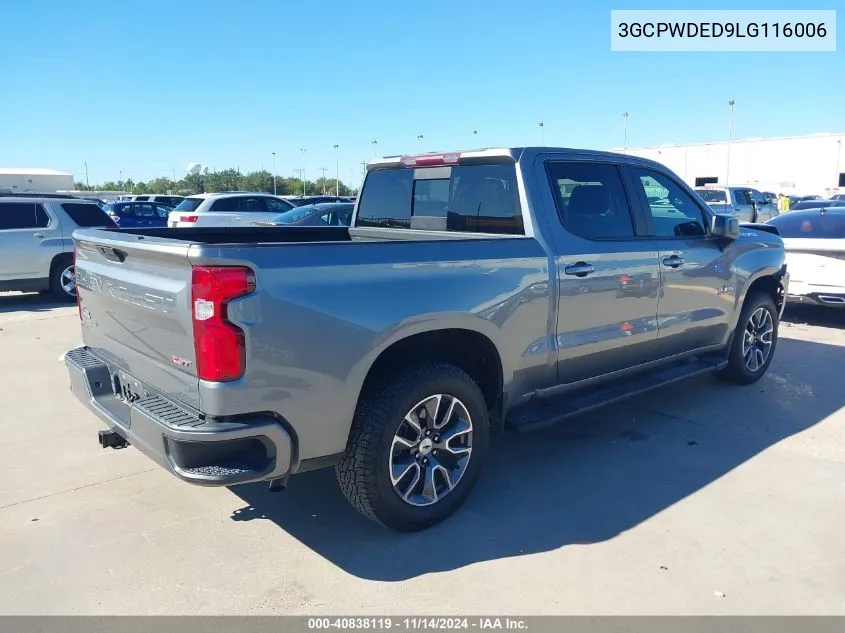 2020 Chevrolet Silverado 1500 2Wd Short Bed Rst VIN: 3GCPWDED9LG116006 Lot: 40838119