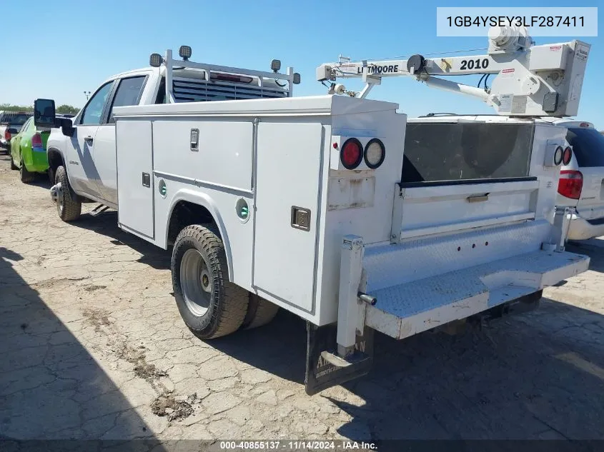 2020 Chevrolet Silverado 3500Hd Chassis Work Truck VIN: 1GB4YSEY3LF287411 Lot: 40855137