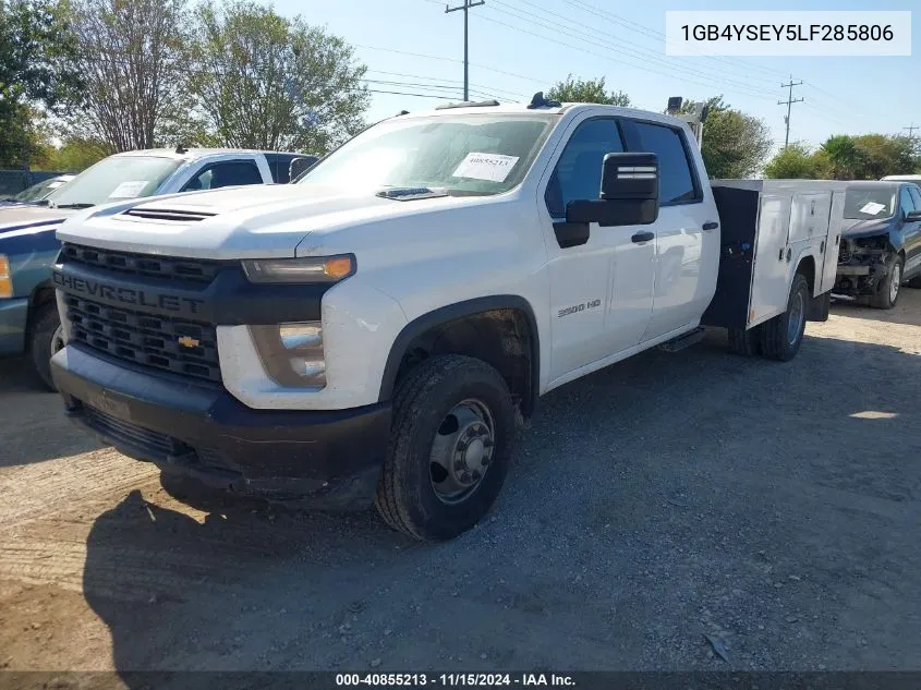 2020 Chevrolet Silverado 3500Hd Chassis Work Truck VIN: 1GB4YSEY5LF285806 Lot: 40855213