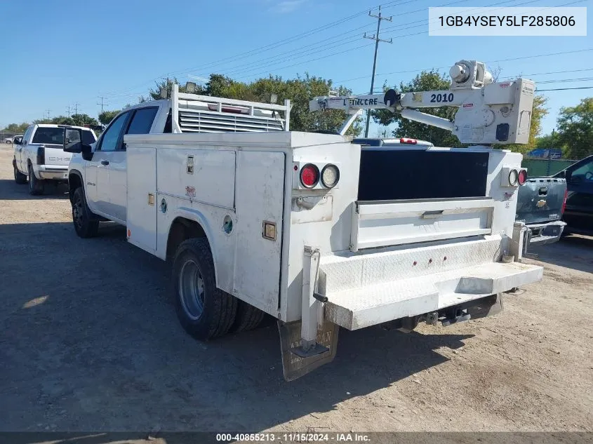 2020 Chevrolet Silverado 3500Hd Chassis Work Truck VIN: 1GB4YSEY5LF285806 Lot: 40855213