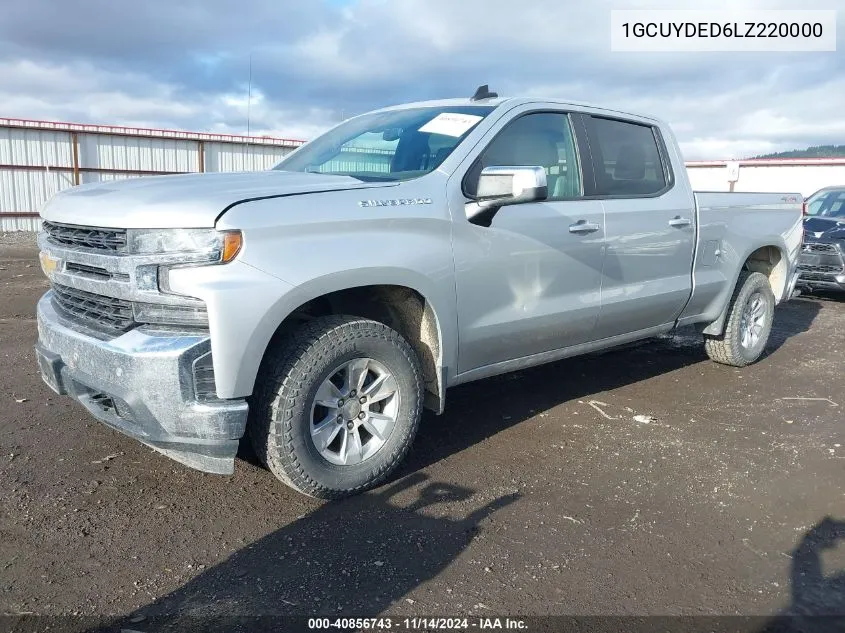 2020 Chevrolet Silverado 1500 4Wd Standard Bed Lt VIN: 1GCUYDED6LZ220000 Lot: 40856743